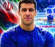 طلای آسیایی بر گردن شناگر کرمانی
