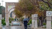 آسمان قم بارانی می‌شود