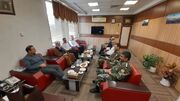 دیدار فرمانده تیپ ۱۱۶ مکانیزه هجومی شهید صفوی و رئیس پلیس راه استان با مدیرکل ورزش و جوانان قزوین