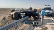 یک فوتی و ۶ مصدوم در دو حادثه بامدادی اتوبان قم - تهران