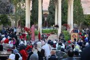 جشن آئینی شب یلدا در جوار آرامگاه حافظ