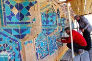 آغاز عملیات حفاظت و مرمت مقرنس‌های ضلع شمال غربی گنبد سلطانیه