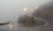 جاده چالوس پس از ۱۴ ساعت انسداد، دوطرفه شد/ بارش باران و مه گرفتگی در محورهای شمالی کشور