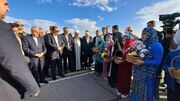وزیر میراث‌فرهنگی برای افتتاح بارگاه شمس تبریزی وارد آذربایجان غربی شد