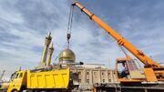 آواربرداری ساختمان تخریب شده حسینیه اعظم زنجان در جنگ اخیر