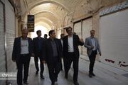 بازدید مدیرکل بازرسی استان از پروژه بازار سنتی و حضرت عباسی یزد