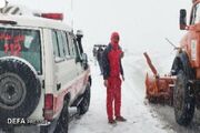 امدادرسانی امدادگران هلال احمر به بیش از ۱۷۰۰ نفر از متاثرین برف و کولاک