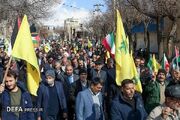 خروش مردم بام ایران در راهپیمایی جشن پیروزی امت مقاومت