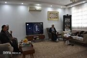 دیدار مسئول نمایندگی ولی فقیه در سپاه نینوا با جانباز دوران دفاع مقدس