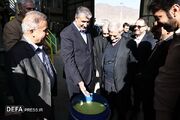 بازدید رئیس سازمان انرژی اتمی از مجتمع معدنی و صنعتی ساغند