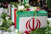 انتقال پیکر مطهر دو شهید دوران دفاع مقدس از معراج شهدای تهران به لامرد