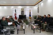 نشست هم اندیشی مدیرکل حفظ آثار دفاع مقدس و فرمانده سپاه فتح کهگیلویه و بویراحمد+ تصاویر