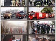 تصاویری از آتش‌سوزی در بازار قدیم قشم - اکونیوز