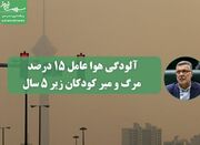 آلودگی هوا عامل ۱۵ درصد مرگ و میر کودکان زیر ۵ سال / برای اس... -