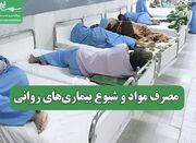 مصرف مواد و شیوع بیماری‌های روانی - اکونیوز