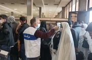 پایش بهداشتی بازگشت زوار عمره در فرودگاه کرمانشاه - اکونیوز