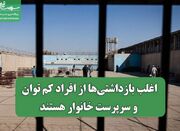 اغلب بازداشتی‌ها از افراد کم توان و سرپرست خانوار هستند - اکونیوز