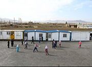 تحصیل دانش‌آموزان ۱۶ نقطه تایباد در کانکس - اکونیوز