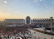 لحظه باز شدن درب‌های مصلای تهران برای آخرین وداع - اکونیوز