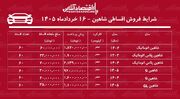 شرایط جدید فروش اقساطی شاهین در بازار / با اقساط ۵ ساله شاهین بخرید + جدول خردادماه ۱۴۰۵