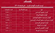 لیست قیمت گوشت قرمز امروز ۲۷ خرداد ۱۴۰۵ | گوشت خورشتی کیلویی چند شد؟ + جدول