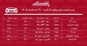لیست قیمت خودروهای کارکرده/ پراید، سمند، پژو ۲۰۶، کوییک و تارا در بازار چند؟ + جدول خردادماه ۱۴۰۵