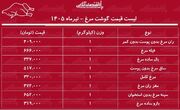 قیمت جدید گوشت مرغ امروز ۱۷ تیر ۱۴۰۵ | سینه و ران مرغ کیلویی چند شد؟ + جدول