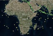 بلومبرگ: ۴۶ کشتی در آستانه ورود به دریای سرخ تغییر مسیر دادند