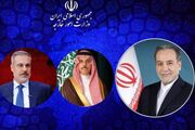 گفت‌وگوی وزرای خارجه ایران، ترکیه و عربستان/ رایزنی پیرامون حملات بامداد امروز آمریکا به مناطقی در جنوب ایران/ عراقچی بر حق ذاتی دفاع مشروع نیروهای مسلح تأکید کرد