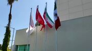 ببینید| پرچم ایران در محل اقامت تیم ملی فوتبال در تیخوآنا بالا رفت