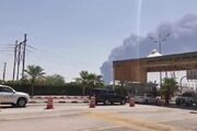 هدف قرار گرفتن تأسیسات گازی در الجبیل عربستان و وقوع آتش سوزی در این منطقه طی بامداد امروز