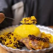 طرز تهیه کشمش پلو یا ممیج پلا اصیل مازندرانی