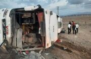 دستور قضایی برای بررسی ابعاد حادثه واژگونی مرگبار اتوبوس در ساوه