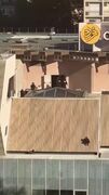 فرار وحشتناک از بام مرکز تجاری مارسی