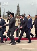 استقبال احمد شرع از نخست‌وزیر عراق