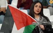 (تصاویر) هواداران تیم فوتبال فلسطین در دیدار مقابل ایران