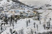 (تصاویر) طبیعت برفی روستای «زندانه»