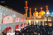 (تصاویر) حضور میلیون‌ها زائر در حرم کاظمین در شب شهادت امام کاظم(ع)