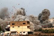 حمله شدید اسرائیل به صور لبنان