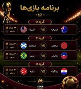 برنامه روز نهم دور گروهی جام جهانی ۲۰۲۶ / ساعت بازی‌های مراکش، برزیل و ترکیه