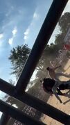 لحظه هولناک بیهوش شدن گاوباز زیر سم گاو