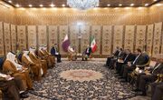دیدار و گفتگوی وزیر خارجه قطر با قالیباف