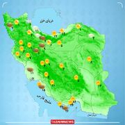 بارش و رعدبرق در شمال و شمال غرب کشور / هشدار افزایش آلودگی هوا در ۱۰ شهر