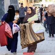 بازگشت آوارگان فلسطینی به خانه‌هایشان از شمال غزه