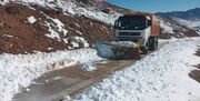 بارش برف راه ارتباطی ۱۶4 روستای لرستان را مسدود کرد