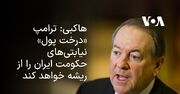 هاکبی: ترامپ «درخت پول» نیابتی‌های حکومت ایران را از ریشه خواهد کند