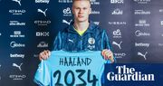 Erling Haaland’s record Manchester City deal to 2034 leaves Guardiola stunned