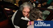 Palestinian families celebrate after prisoners released by Israel as part of Gaza ceasefire deal