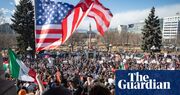 Thousands protest against Trump’s war on immigrants after Ice raids: ‘Fight for our neighbors’