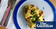 Simple yet luxurious: Blayne Bertoncello’s recipe for eggs scrambled in bacon fat